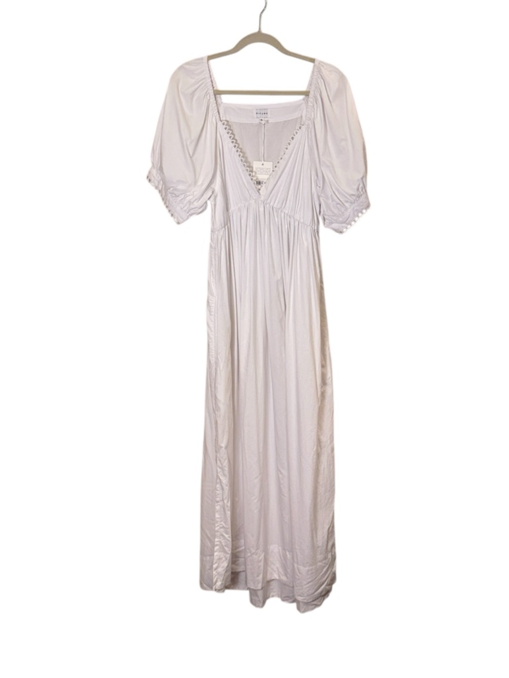 PIYAMA White Maxi Fleur Honeymoon Maxi Sleep Dress Cotton Sz XL